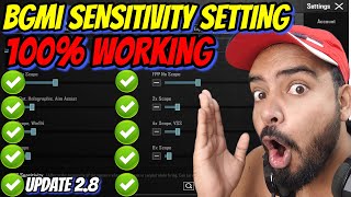 BGMI SENSITIVITY SETTING NEW UPDATE 28 2023 [upl. by Groves]