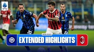 Inter vs AC Milan Extended Highlights  Serie A  CBS Sports Golazo [upl. by Alyehs]