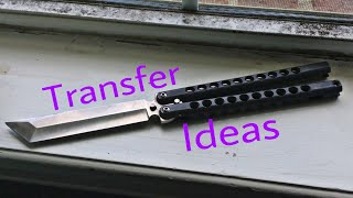 Balisong transfers techniques and ideas for your combos [upl. by Luemas322]