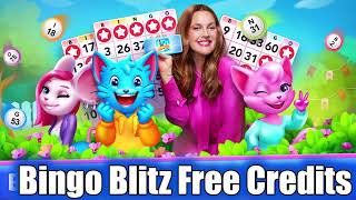 how to get bingo blitz free credits  bingo blitz credits  free credits on bingo blitz [upl. by Hollis]