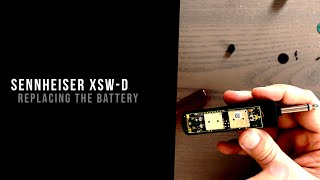 Sennheiser XSWD  Replacing the battery [upl. by Palmer]