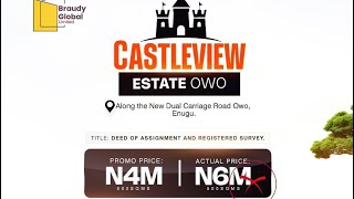 👉🏻 CASTLEVIEW ESTATE ENUGU ₦4000000 2400 “Amazing Made Affordable” enugu enugustate 9ja [upl. by Wadlinger]