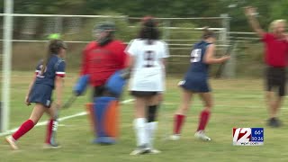 Toll Gate shut out WoonsocketBurrillvilleBay View in Div III field hockey [upl. by Anaiviv]