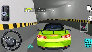 Brand New Green Chevrolet Camaro Car Is Ready For Parking  3d Driving Class  gameplay cargame [upl. by Vanna839]