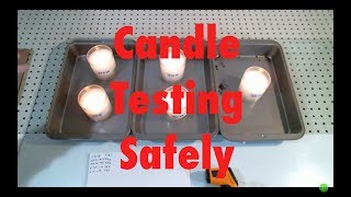 Candle Testing Test Safely and Accurately First burn to end of life [upl. by Nylla]