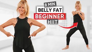 8Minute Standing Abs Lower Belly Fat Workout  BEGINNER [upl. by Lilhak627]