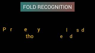 Fold recognition method or threading in molecular modelling bioinformatics malayalam [upl. by Shaun]