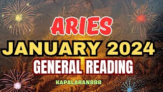 WOW AAPAW ANG PUSO AT WALLET SA TAONG 2024 ♈️ ARIES JANUARY 2024 GENERAL monthly KAPALARAN888 [upl. by Leelahk12]