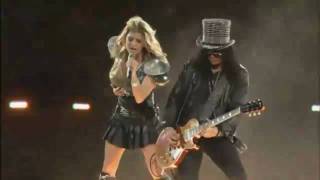 Super Bowl XLV Halftime Show 2011 HD Part 37  Slash amp Fergie  Sweet Child Of Mine [upl. by Sheppard949]