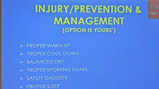 Prevention Of sports injuries seminar at king edward university 2024 [upl. by Nair265]