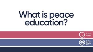 What is peace education [upl. by Niriam]