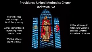 Providence UMC Sunday Morning Service October 20 2024 [upl. by Sublett]