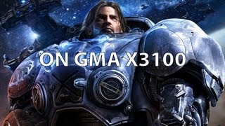 StarCraft II Wings of Liberty on GMA x3100 [upl. by Idnir]