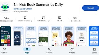 How To Install Blinkist Book Summaries Daily Apps  How To Download Blinkist Book Summaries Daily [upl. by Greer]