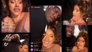 Cardi B amp Offset go Live on IG Drunk after Deleting Twitter account [upl. by Eico461]