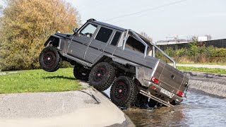 Mercedes G63 AMG 6x6  Crazy Offroad Test Drive [upl. by Nwahsor217]