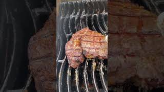 Steakhouse Diamond Grill Marks on Ribeye Beef Steak youtubeshorts shortvideo [upl. by Macpherson]