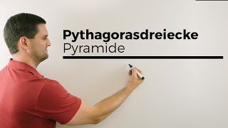 Pyramide mit Pythagorasdreiecken Übersicht  Mathe by Daniel Jung [upl. by Rickart]