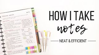 How I take notes  Tips for neat and efficient note taking  Studytee [upl. by Condon]