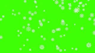 Snowflakes green screen [upl. by Aihsatan306]