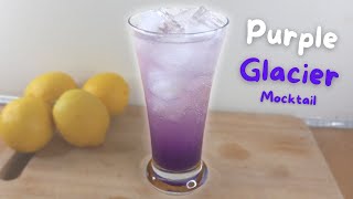 Purple Glacier Mocktail  Apple juice recipe non alcoholic [upl. by Scotney]