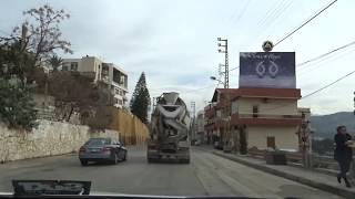 Driving Lebanon Road Trip From Batroun To The Cedars 20170114 [upl. by Lleruj178]