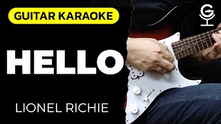 HELLO  Lionel Richie KARAOKE VERSION [upl. by Vanhomrigh]