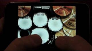 vDrummer now Drums the Ultimate drum kit application for the iPhone and iPod Touch [upl. by Ilera621]