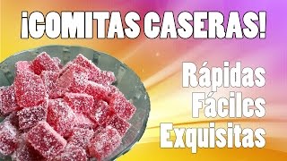 Gomitas caseras gominolas fáciles y rápidas [upl. by Pisarik]