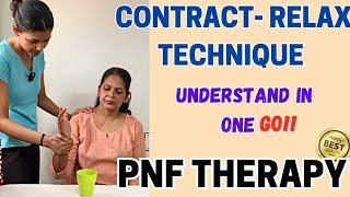 CONTRACT RELAX  PNF techniques  PNF Therapy [upl. by Teryn]