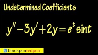 undetermined coefficients diff eq sect4519 [upl. by Cilla]