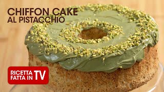 CHIFFON CAKE AL PISTACCHIO di Benedetta Rossi  Ricetta TV Fatto in Casa per Voi [upl. by Norrv]