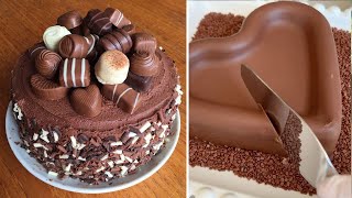 Tasty Chocolate Cake Recipes for Weekend  How To Make Chocolate Cake  Perfect Cake Decorating [upl. by Sandstrom403]