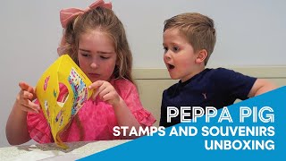 Peppa Pig Stamps and Souvenirs Unboxing [upl. by Ahsram]