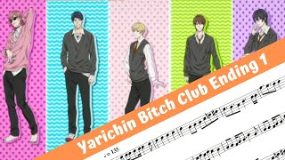 Yarichin Bitch Club Ending 1 Flute [upl. by Messere681]