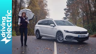 Volkswagen Passat GTE Estate review – DrivingElectric [upl. by Ripleigh]