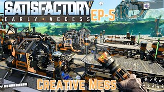 SATISFACTORY  Creative MESS and Logistically CHALLENGED  EARLY ACCESS EP5 [upl. by Conlin447]