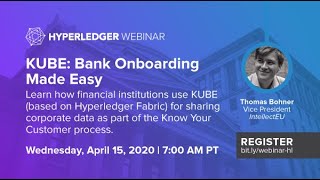 Hyperledger Member Webinar  IntellectEU April15 2020 [upl. by Sal]