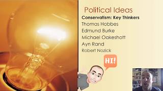 Political Ideas Conservatism Key thinkers [upl. by Marje211]