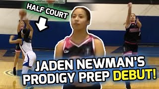 Jaden Newman Drops 18 POINTS in Prodigy Preps FIRST GAME Shows Off Range From HALF COURT 🤯 [upl. by Gniw]