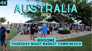 Broome  Western Australia  Night Market  4K [upl. by Iniretake]