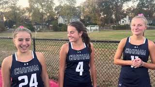 Chatham field hockey players talk about their Morris County win [upl. by Alfredo]