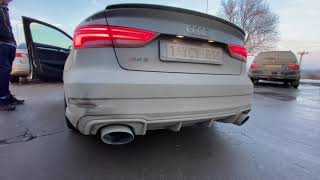 RS3 Milltek downpipe sound🎧 [upl. by Aneetsyrk588]