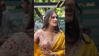 Kavya Thapar Beautiful Looks In Saree at Viswam Movie Promotion [upl. by Asilanna]