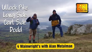 hiking with ALAN METALMAN in the Lake District  Ullock Pike Long Side Carl Side amp Dodd [upl. by Berfield863]