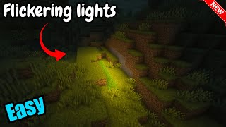 Minecraft  Flickering lights in the woods halloween decoration minecraft 120 [upl. by Kerk]