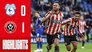 Baldock fires Blades into Autos 🔥  Cardiff City 01 Sheffield United  EFL Championship highlights [upl. by Stinson]