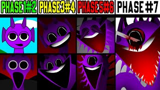 Phase 1 VS Phase 2 VS Phase 3 VS Phase 4 VS Phase 5 VS Phase 6 VS Phase 7 in Incredibox Sprunki [upl. by Yriek]