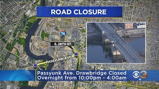 Passyunk Avenue Drawbridge Closed Overnight [upl. by Ellehcsar]