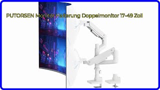 BEWERTUNG 2024 PUTORSEN Monitor Halterung Doppelmonitor 1749 Zoll WESENTLICHE Einzelheiten [upl. by Suivatco]